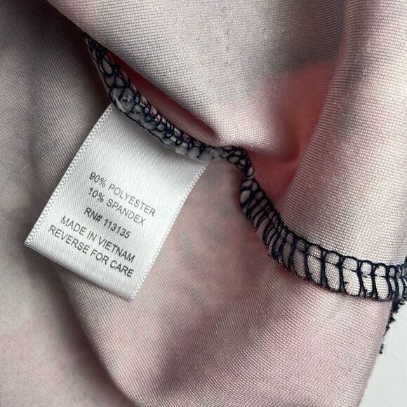 Breckenridge Women's Damask Floral Long Sleeve Tunic Top Red Medium - Picture 8 of 10